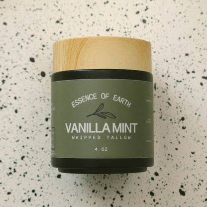 Vanilla Mint Whipped Tallow with Frankincense Resin and Castor Oil