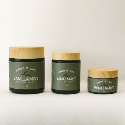 Vanilla Mint Whipped Tallow with Frankincense Resin and Castor Oil